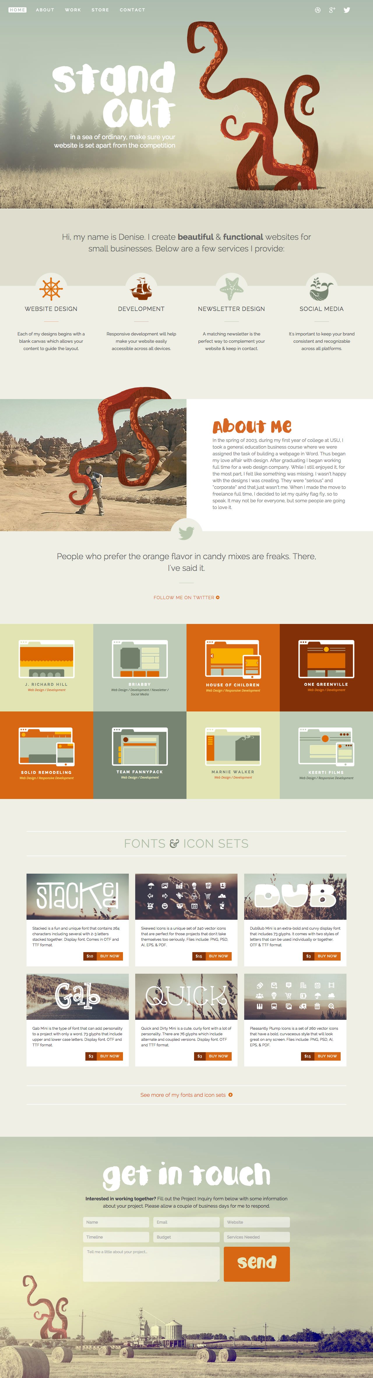 Denise Chandler Website Screenshot