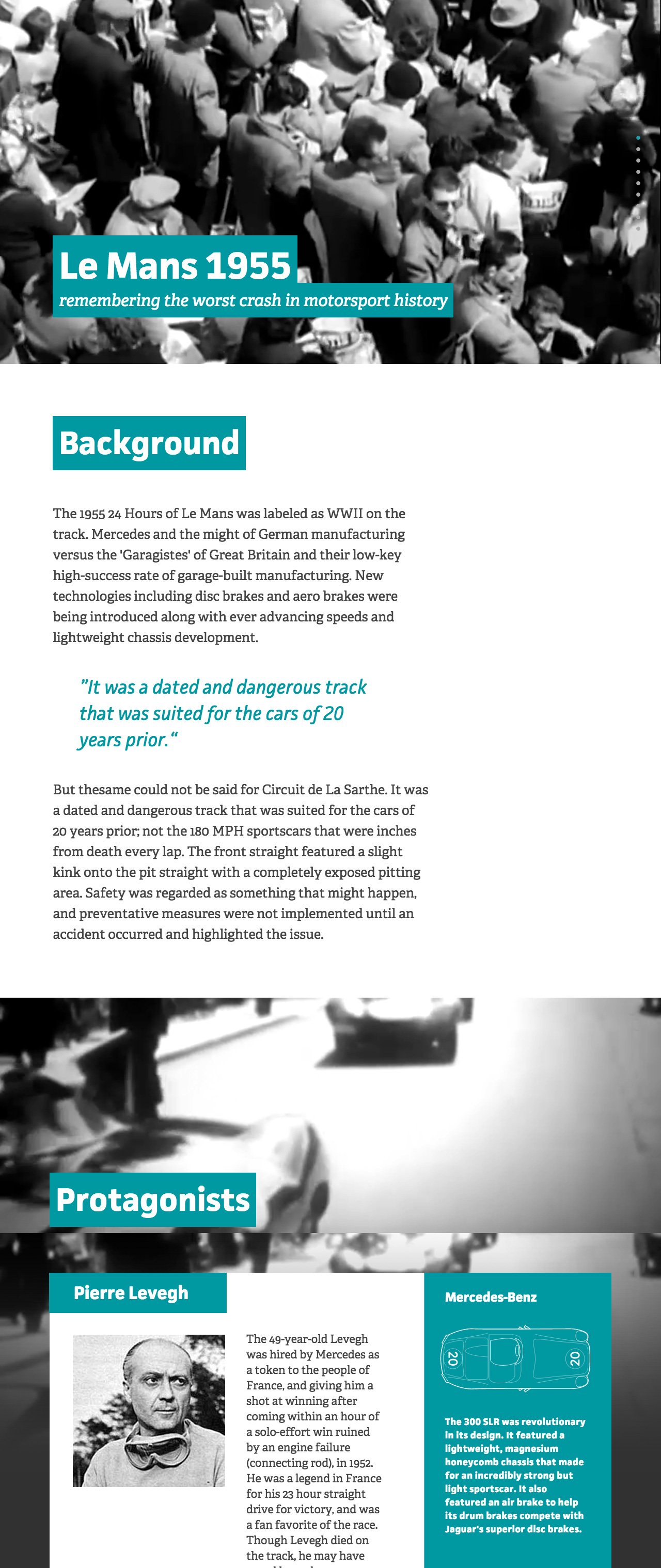 Remember Le Mans 1955 Website Screenshot