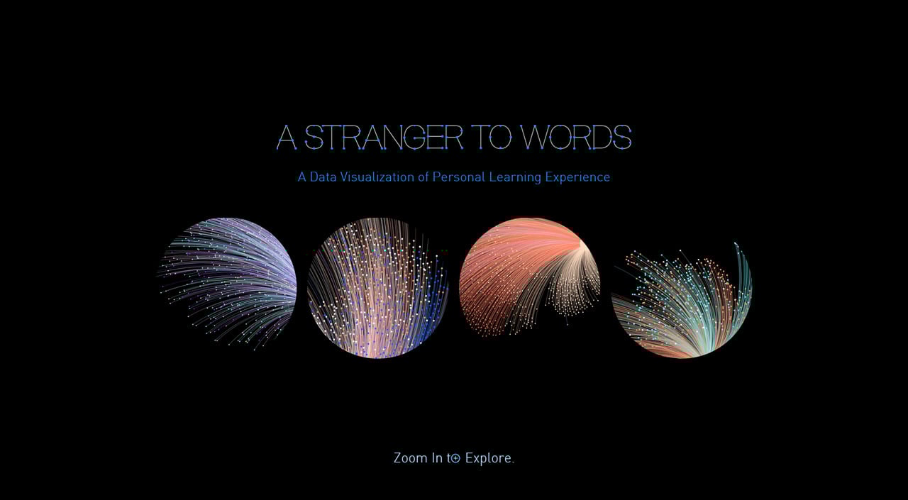 A Stranger to Words Website Screenshot