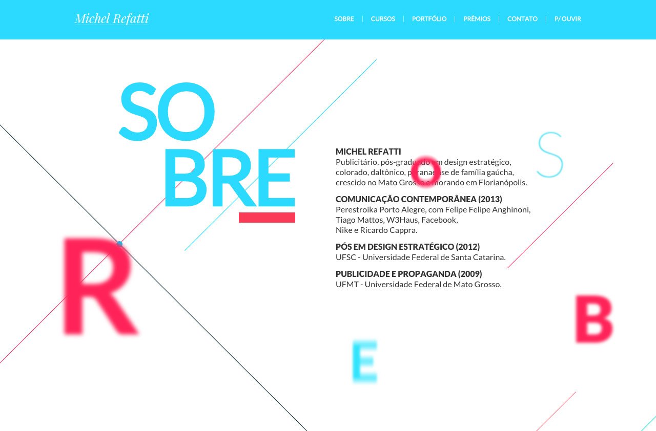 Michel Refatti Website Screenshot