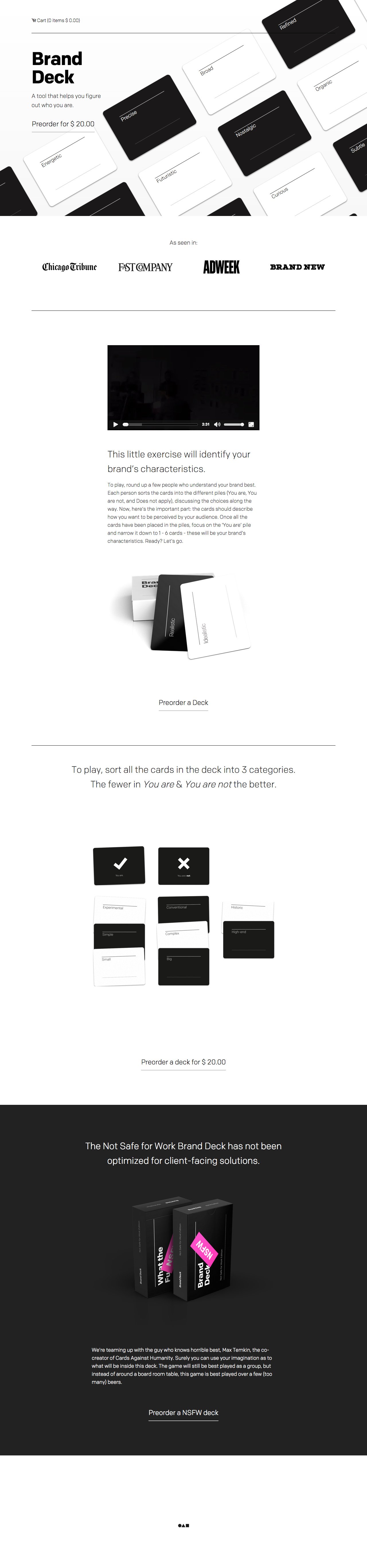 Brand Deck Website Screenshot