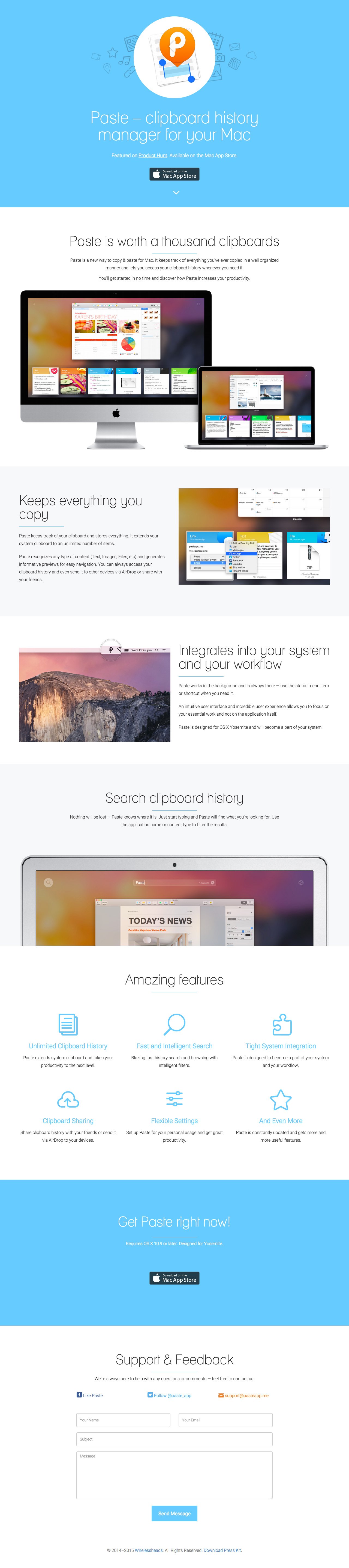 Paste Website Screenshot