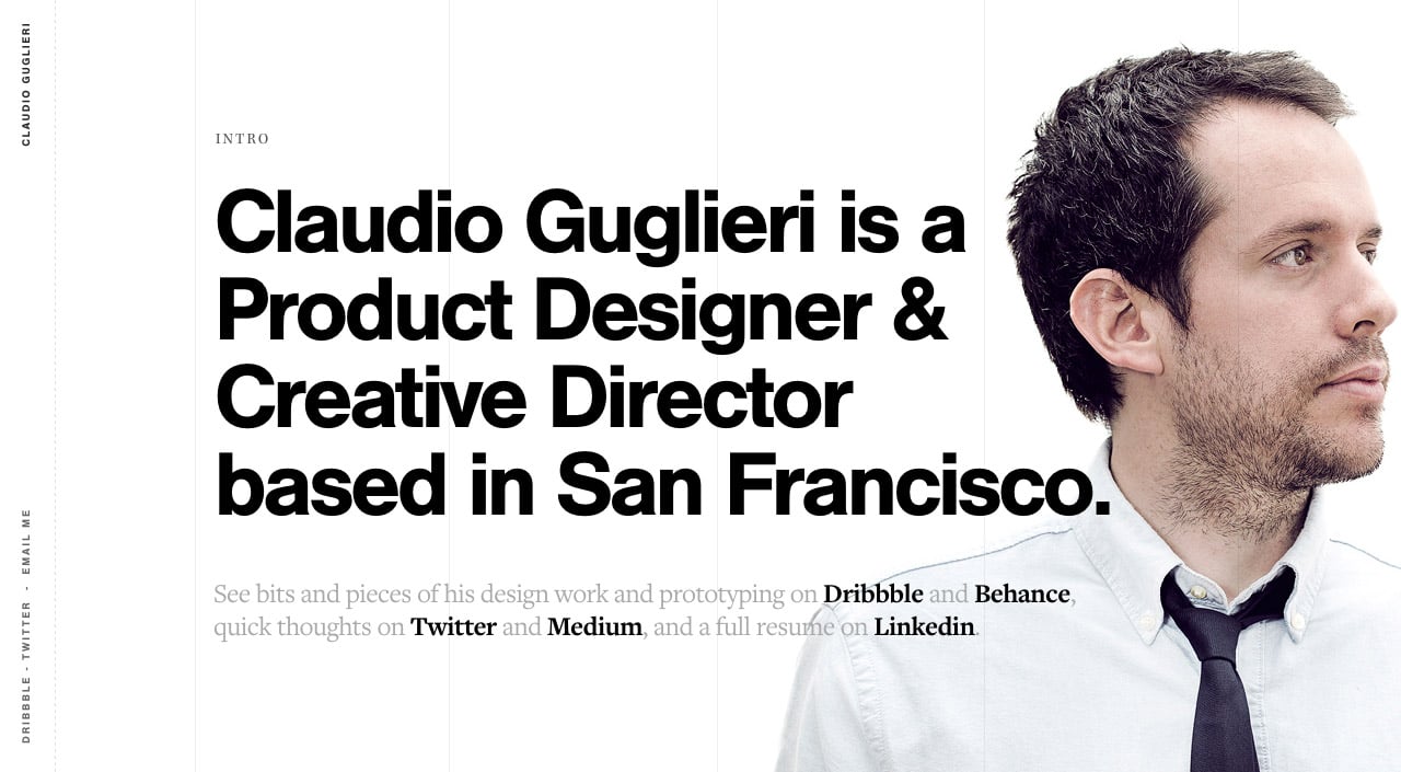 Claudio Guglieri Website Screenshot