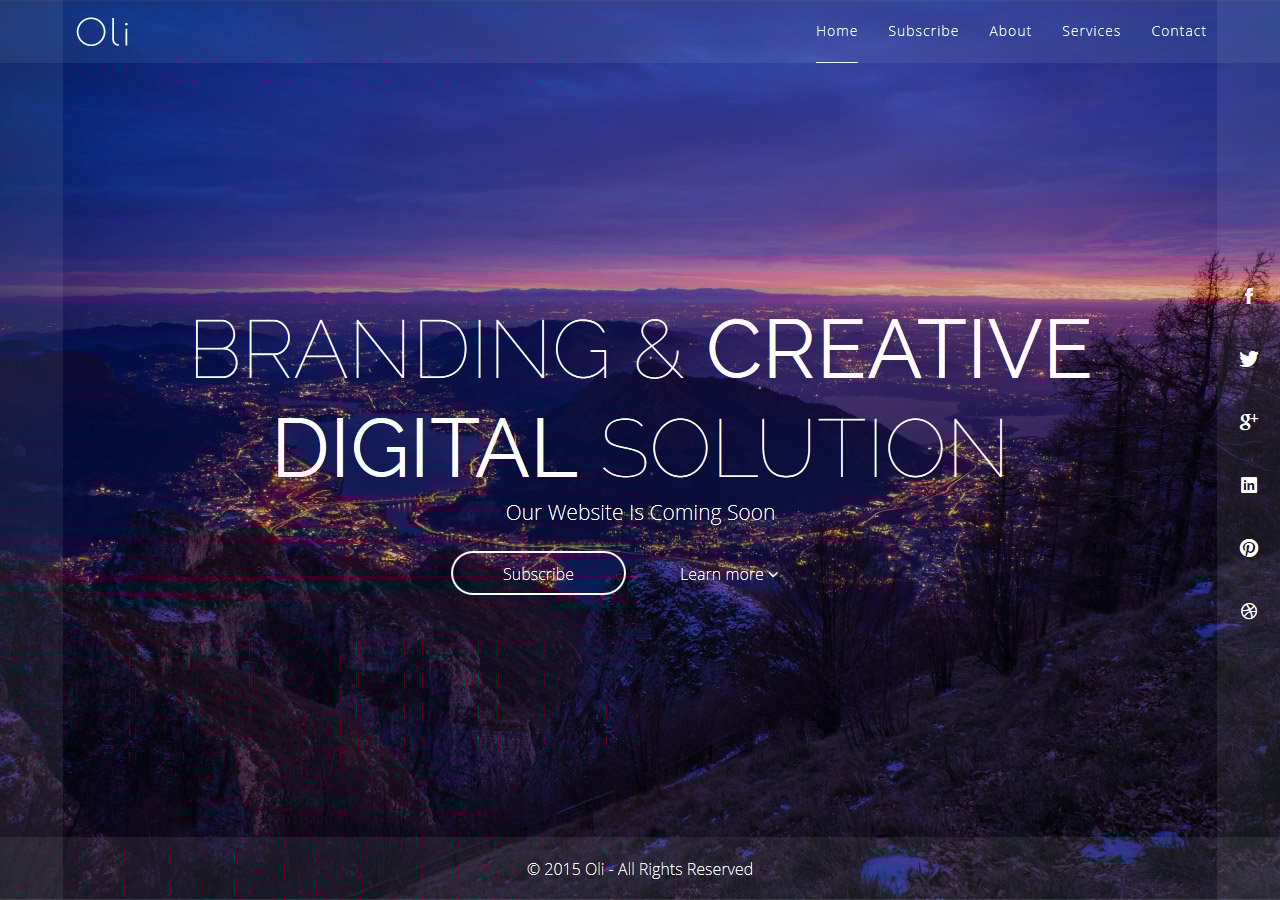 Oli Website Screenshot