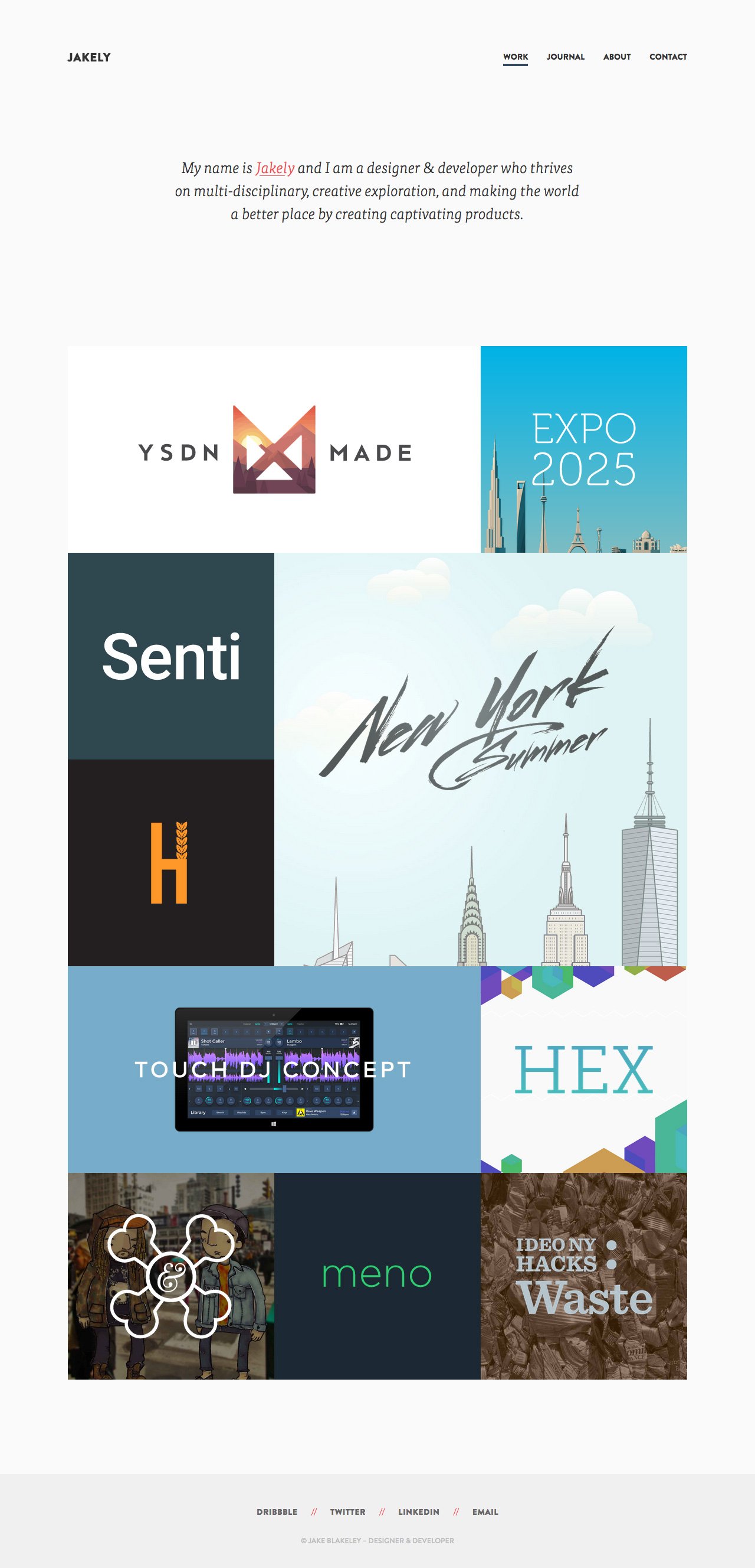 Jakely Website Screenshot