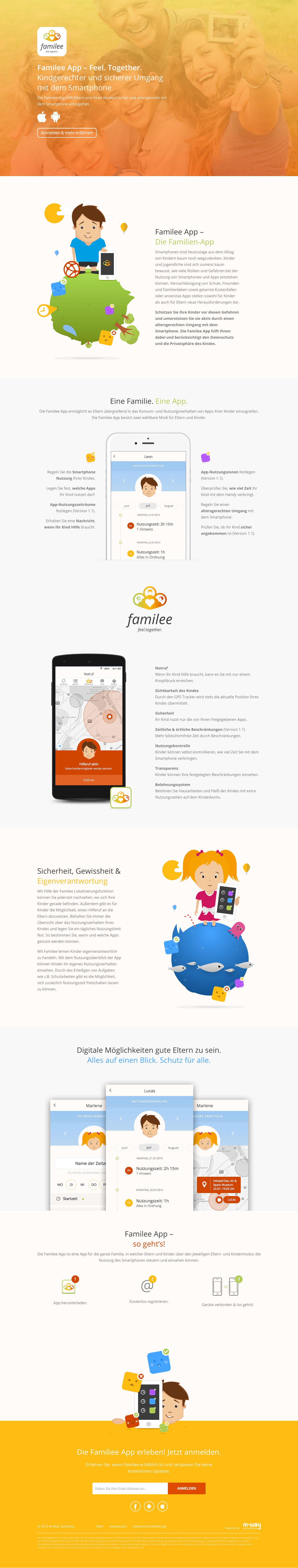 familee App Website Screenshot