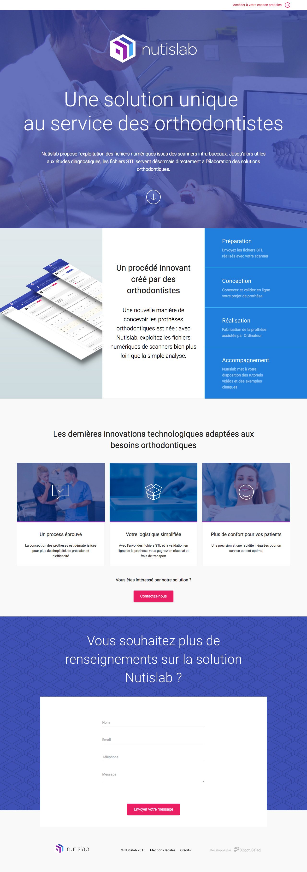Nutislab Website Screenshot