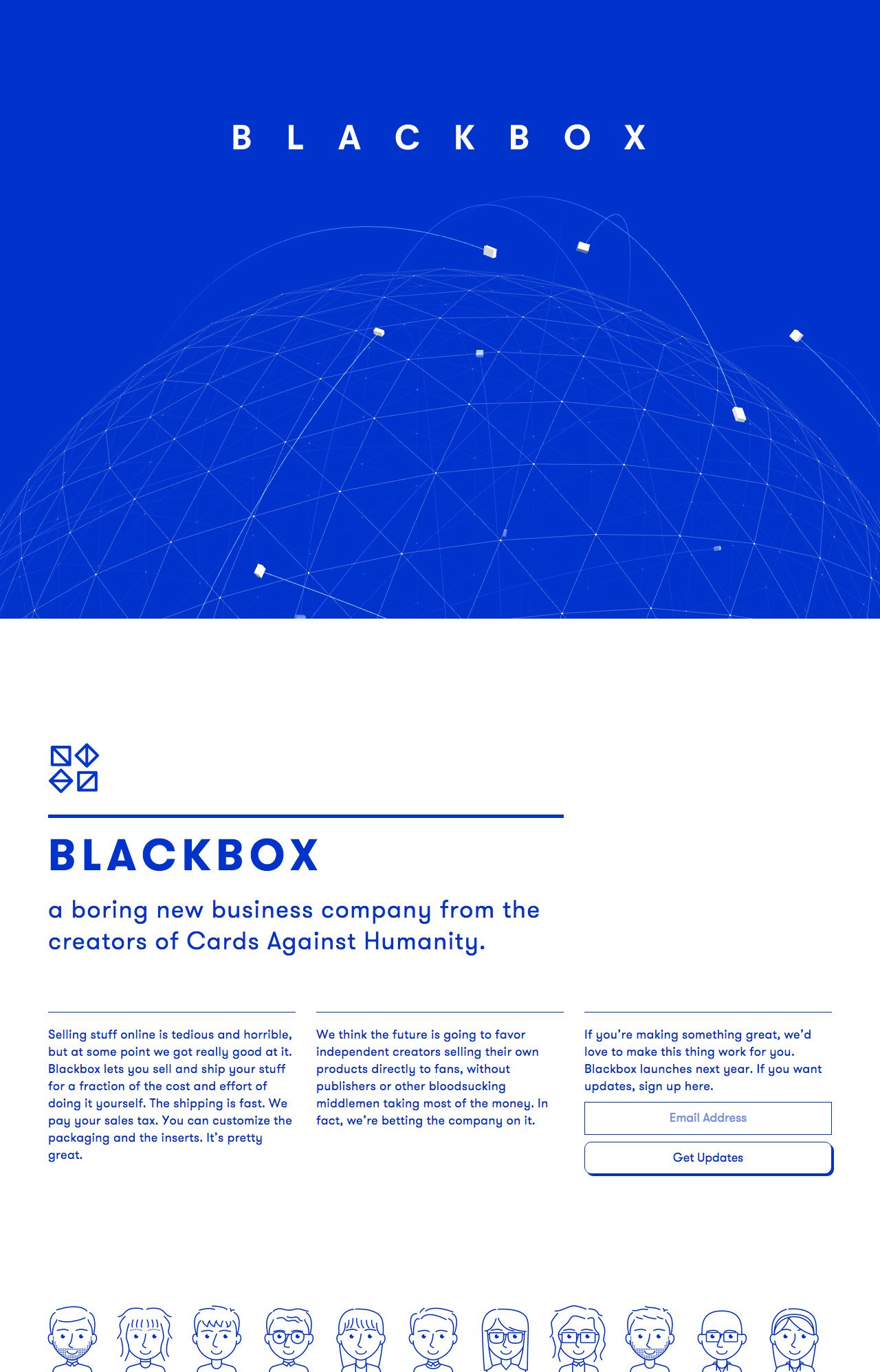 Blackbox Website Screenshot