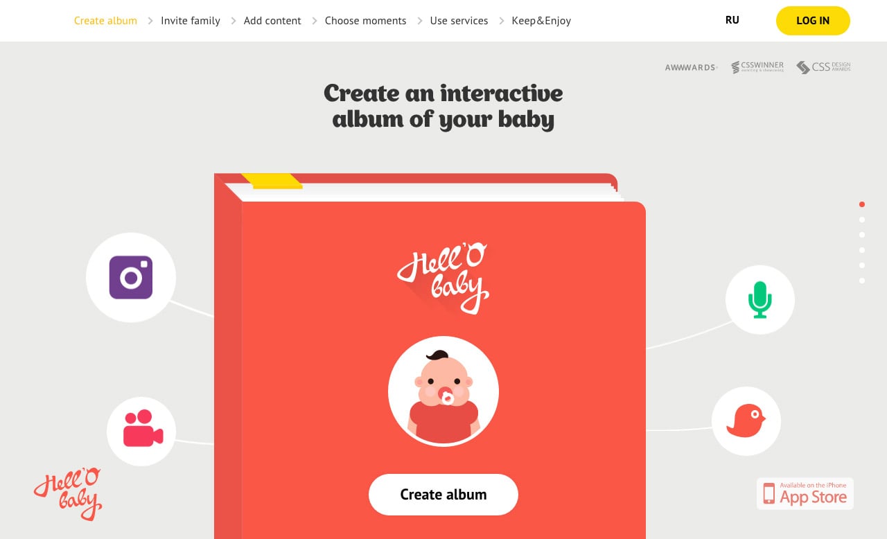 Hell’o Baby Website Screenshot