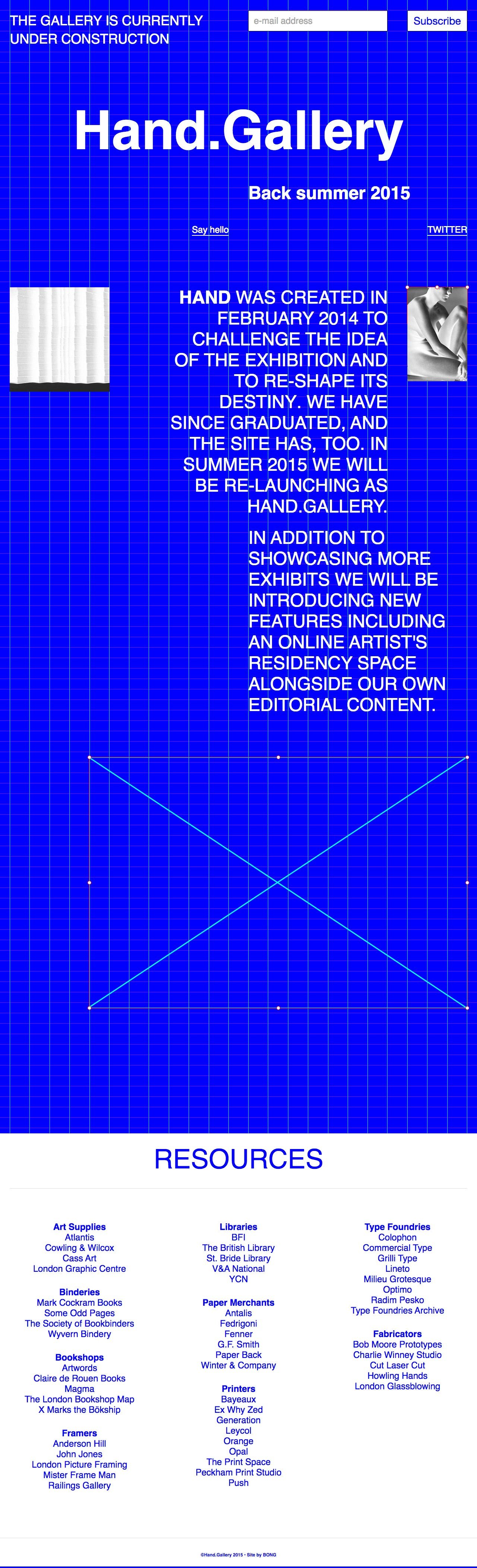 Hand.Gallery Website Screenshot