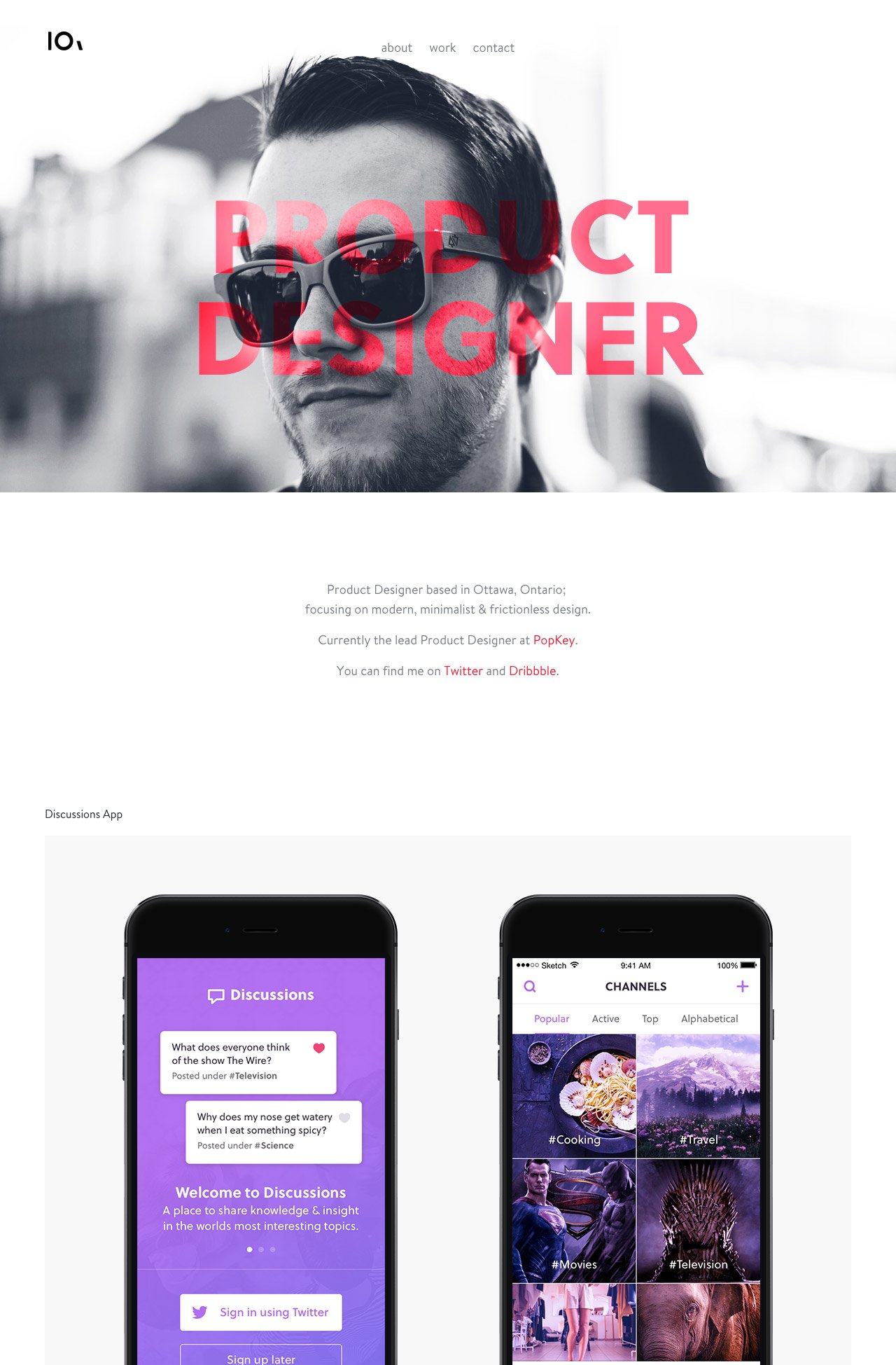 Ryan Johnson Website Screenshot