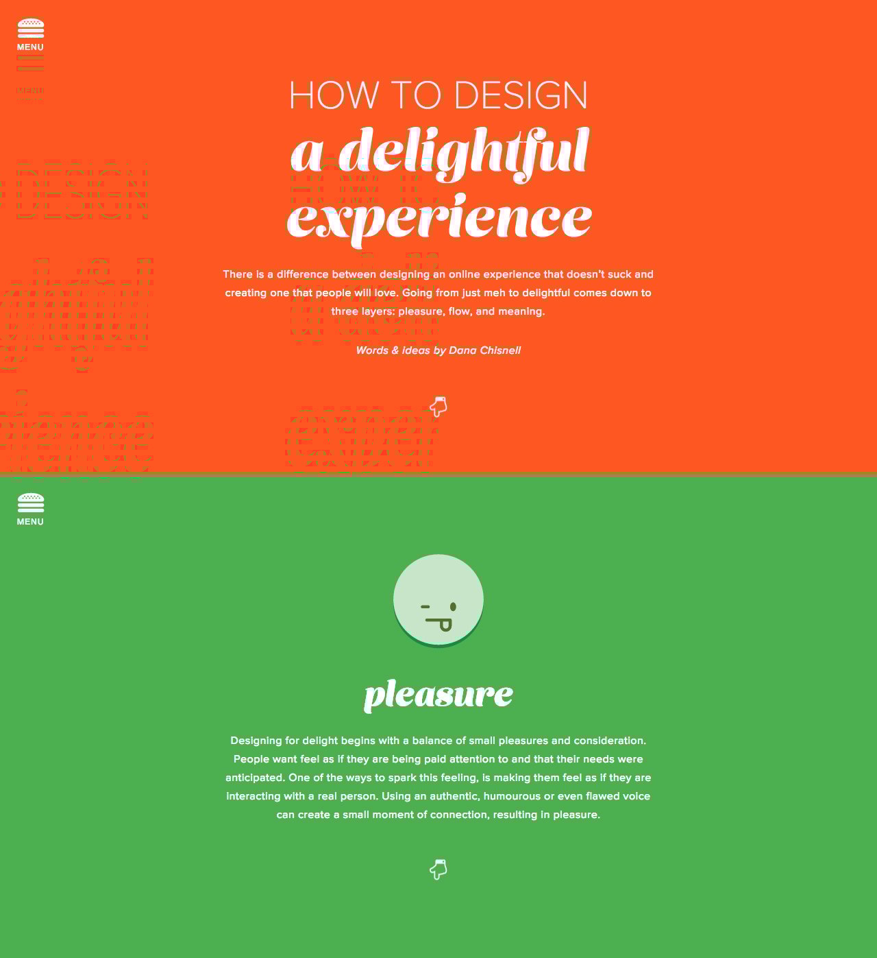 How to Design a Delightful Experience Website Screenshot