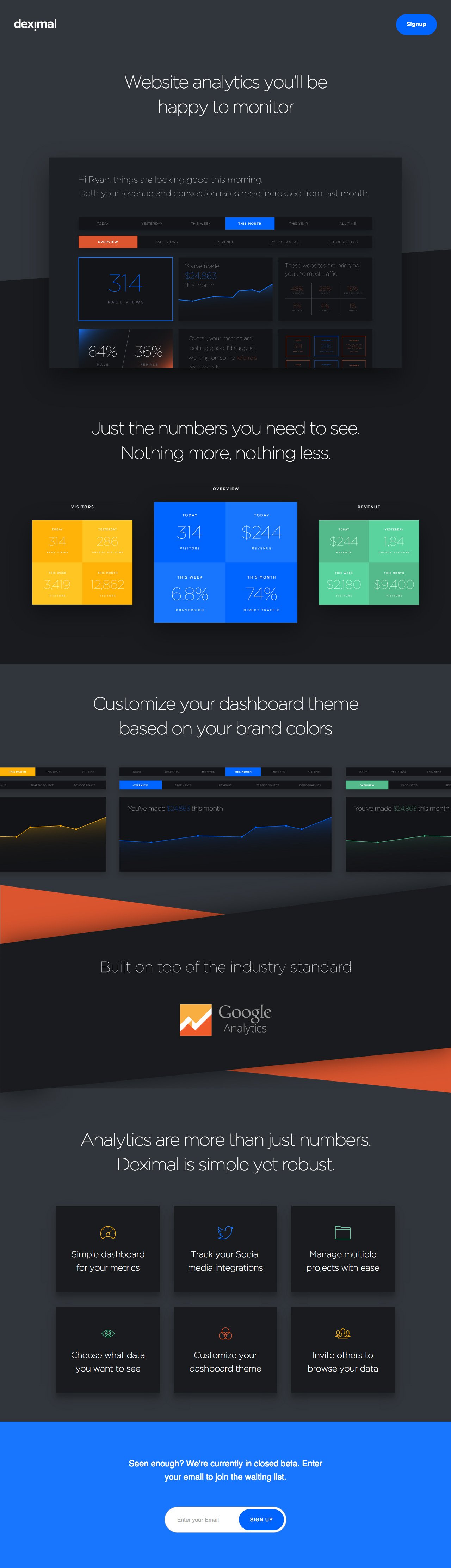 Deximal Website Screenshot