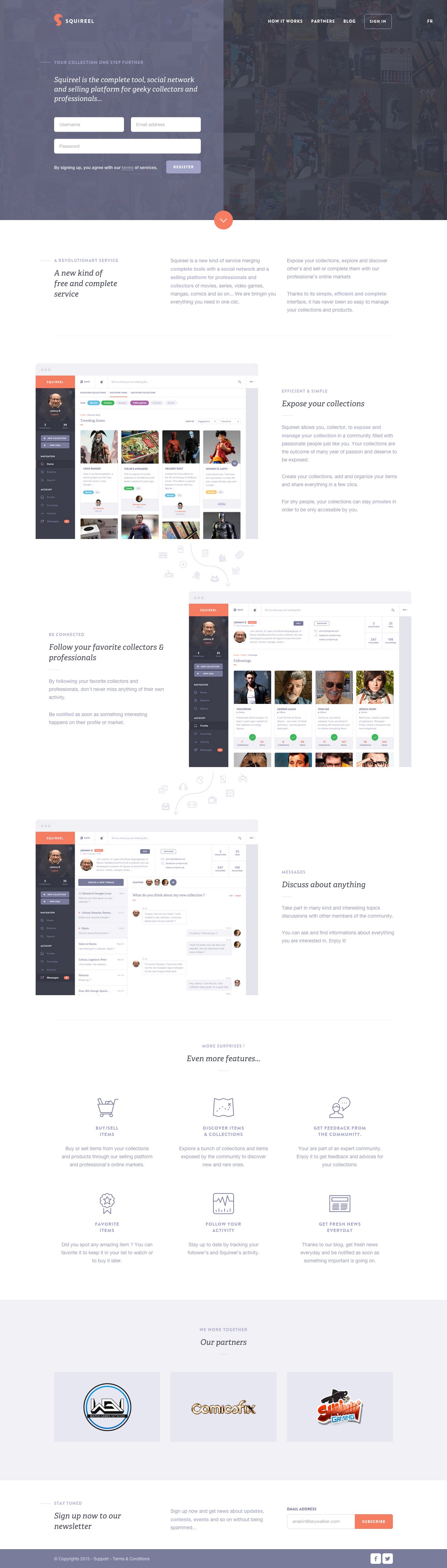 Squireel Website Screenshot