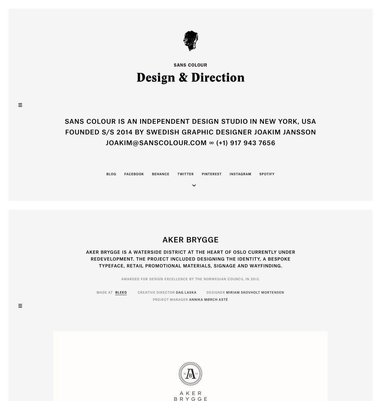 Sans Color Website Screenshot