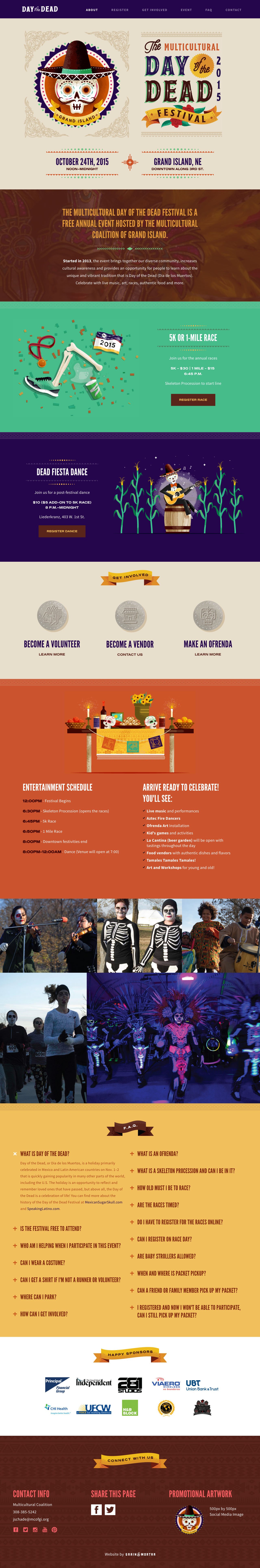 Day of the Dead Website Screenshot