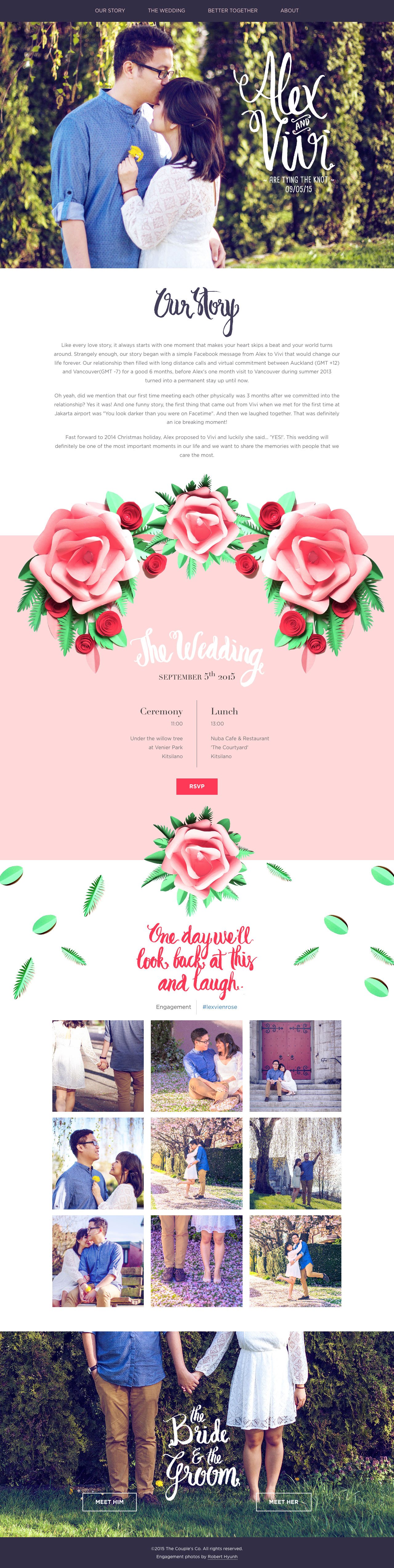 Alex & Vivi – Under the willow tree Website Screenshot