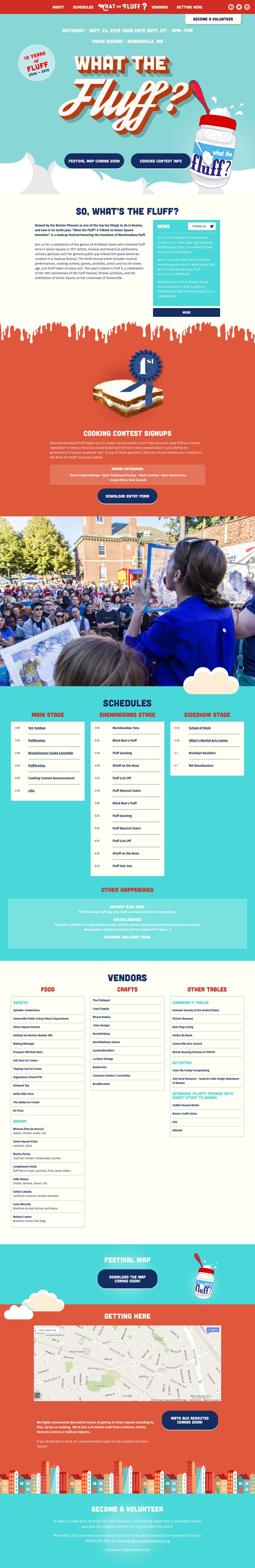 What the Fluff? Website Screenshot