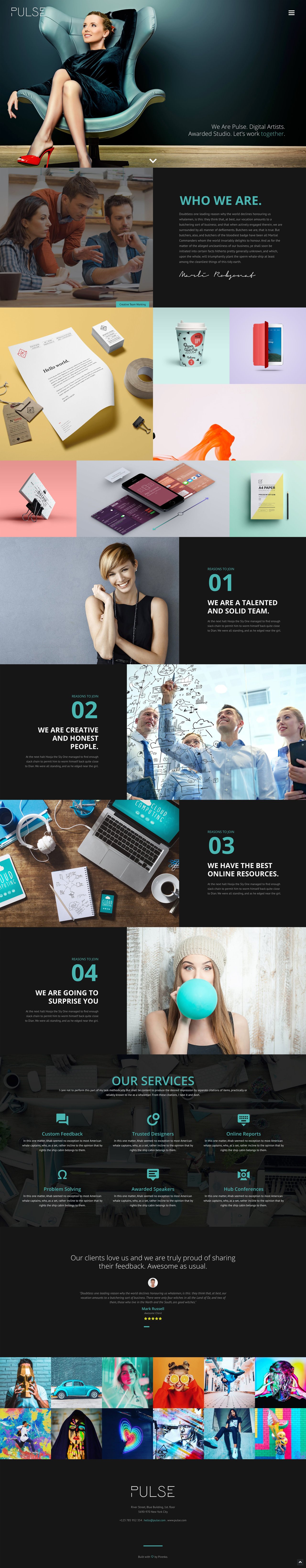 Pulse Website Screenshot