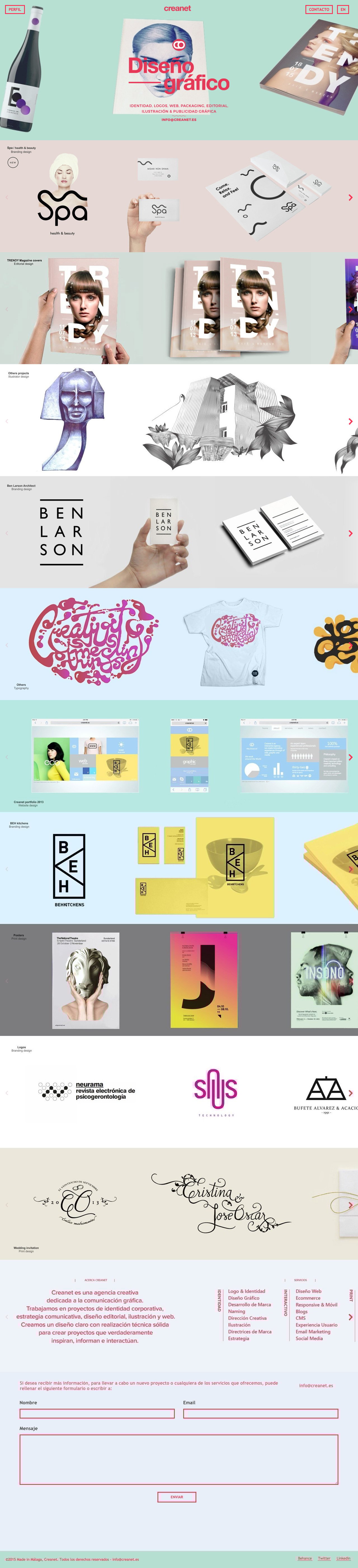 Creanet Website Screenshot