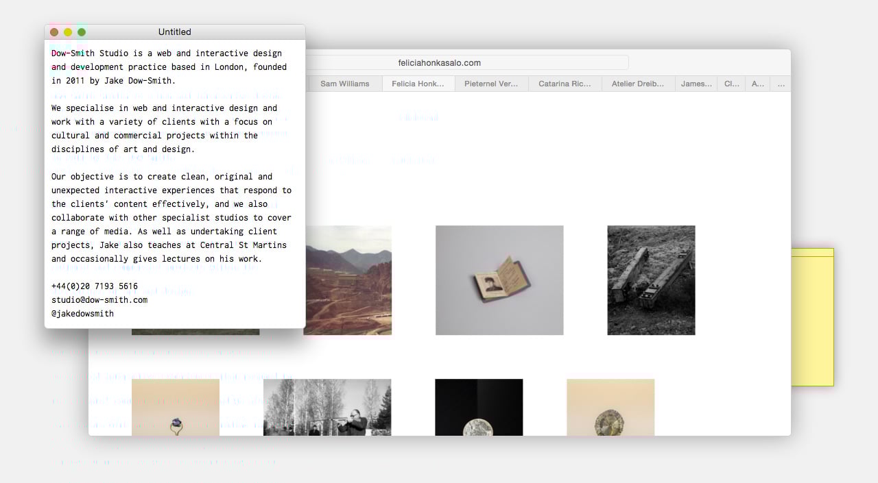 Dow-Smith Studio Website Screenshot