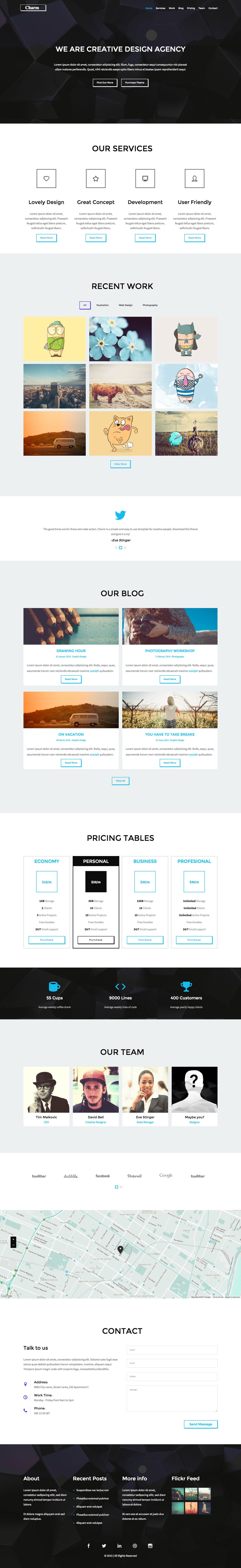 Charm Website Screenshot