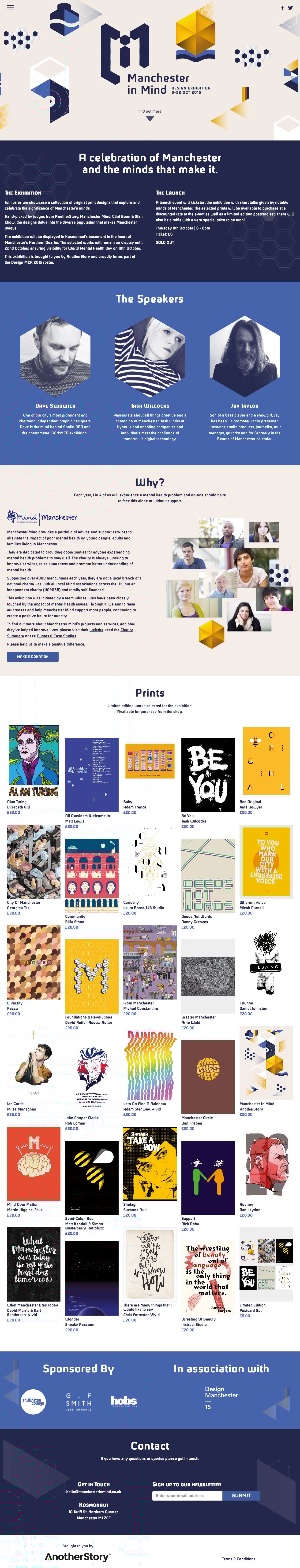 Manchester in Mind Website Screenshot