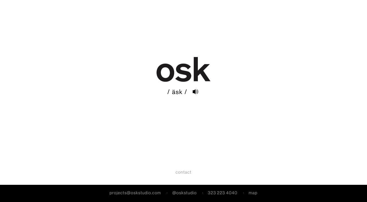 Osk Studio Website Screenshot