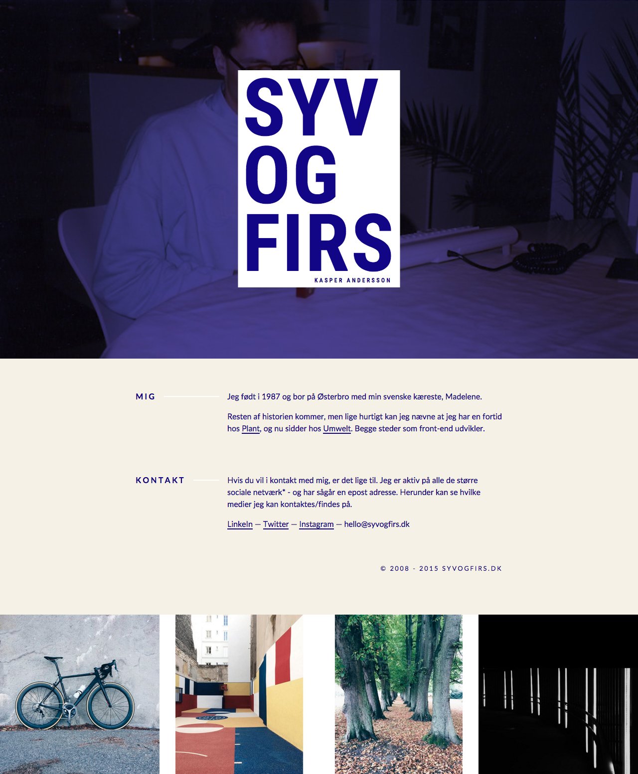 Kasper Andersson Website Screenshot