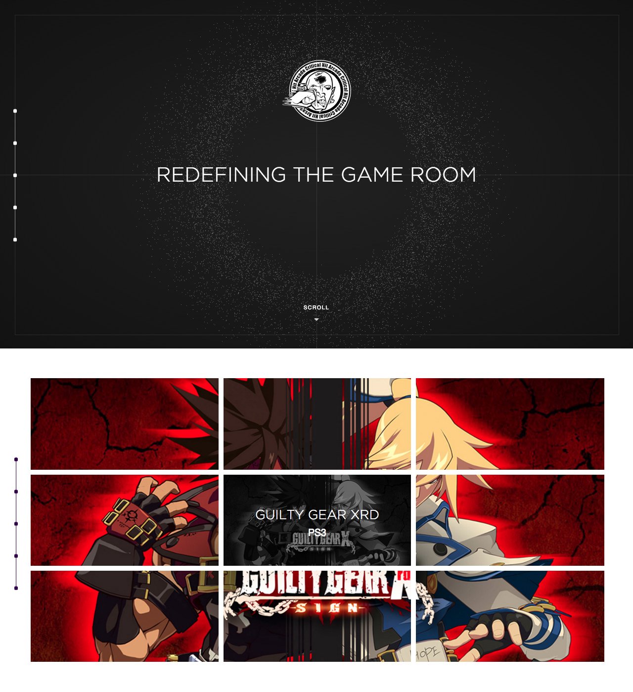 Critical Hit Arcade Website Screenshot