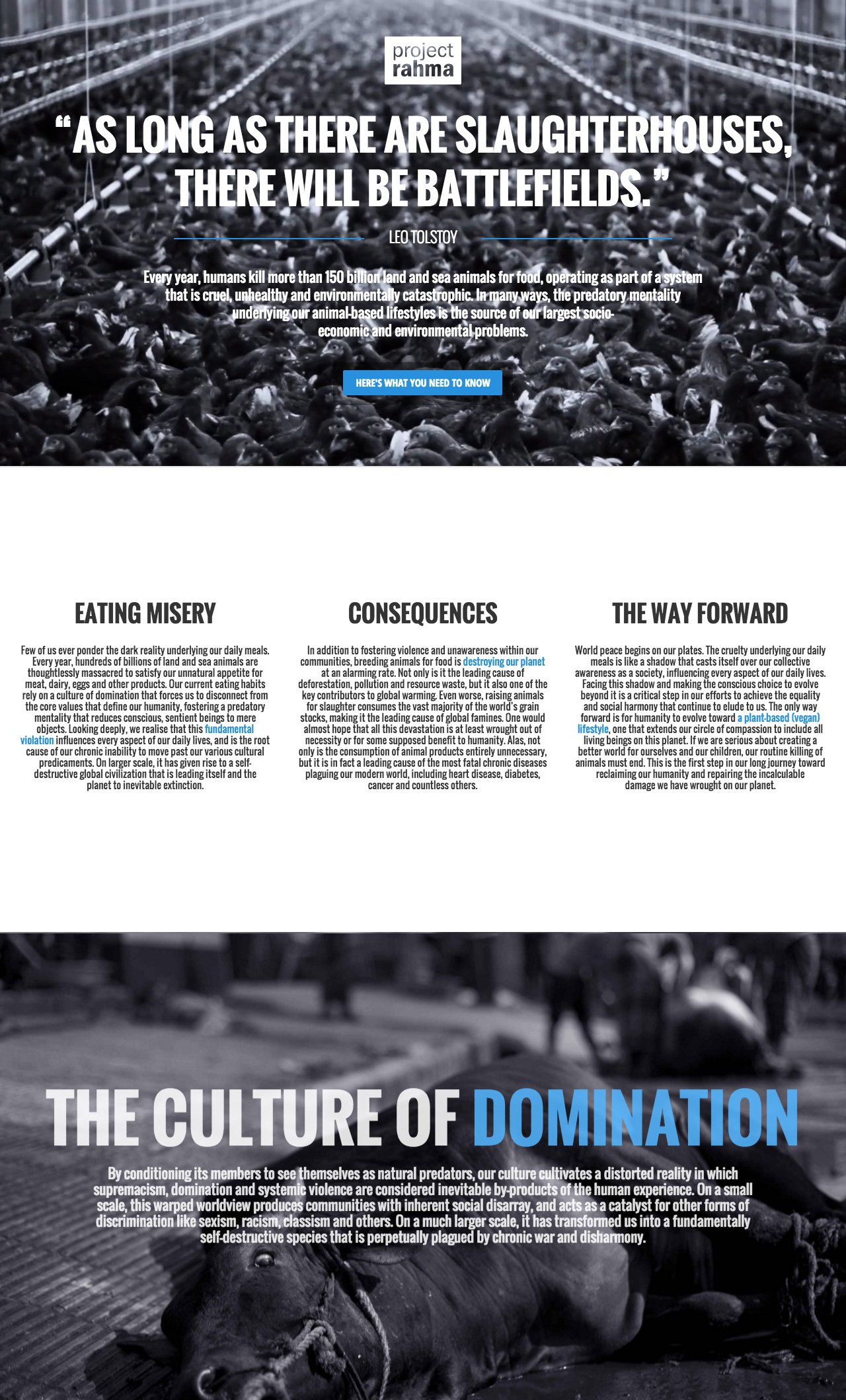 Project Rahma Website Screenshot