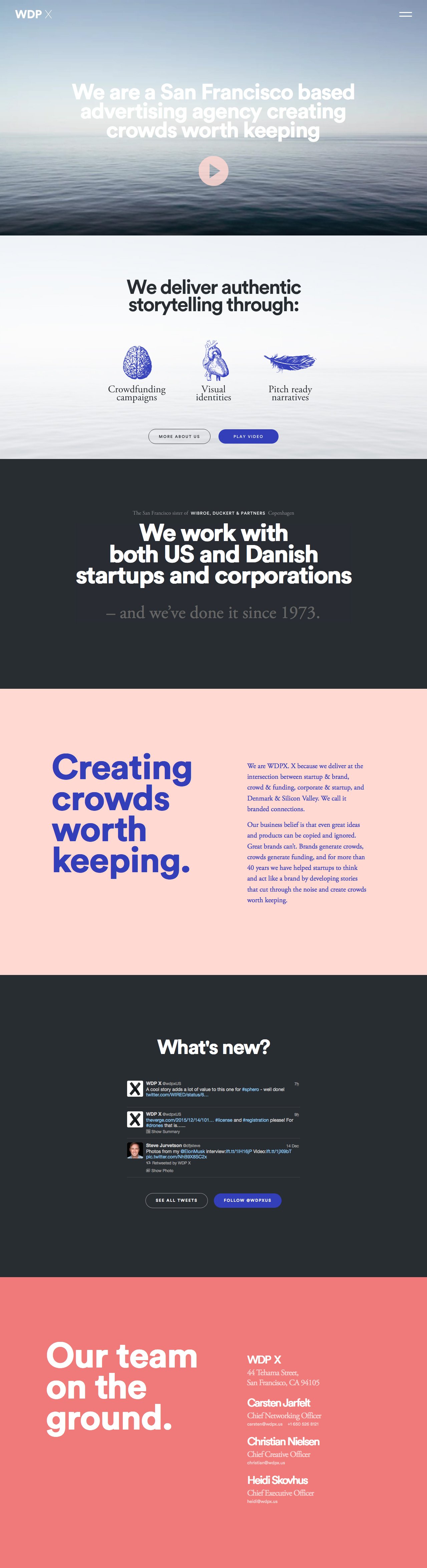 WDP X Website Screenshot