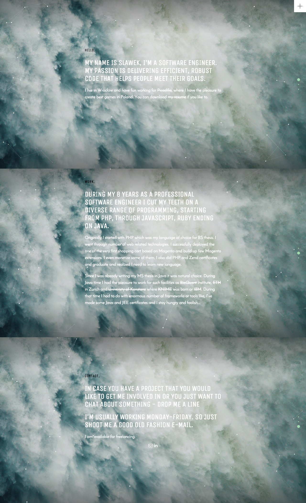 stricte Website Screenshot