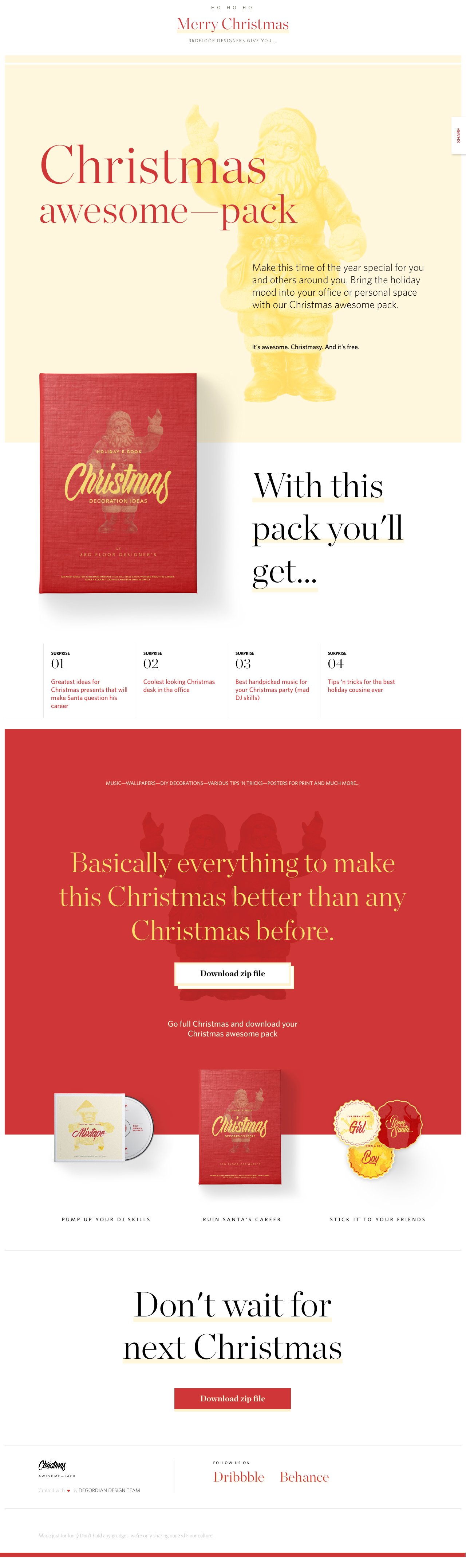 3rd Floor Christmas Present Website Screenshot