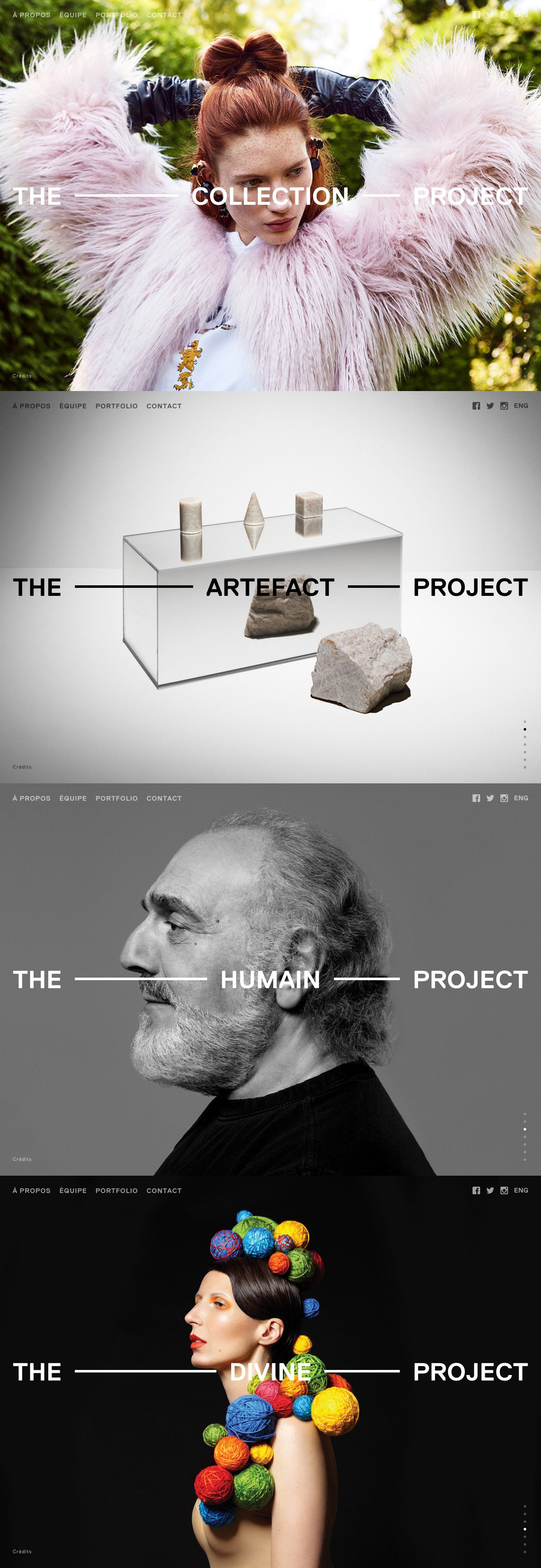 The — Project Website Screenshot