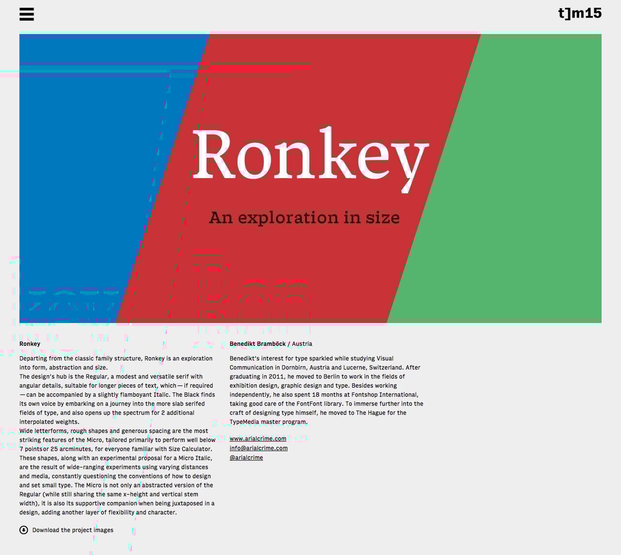 Type Media 2015 Website Screenshot