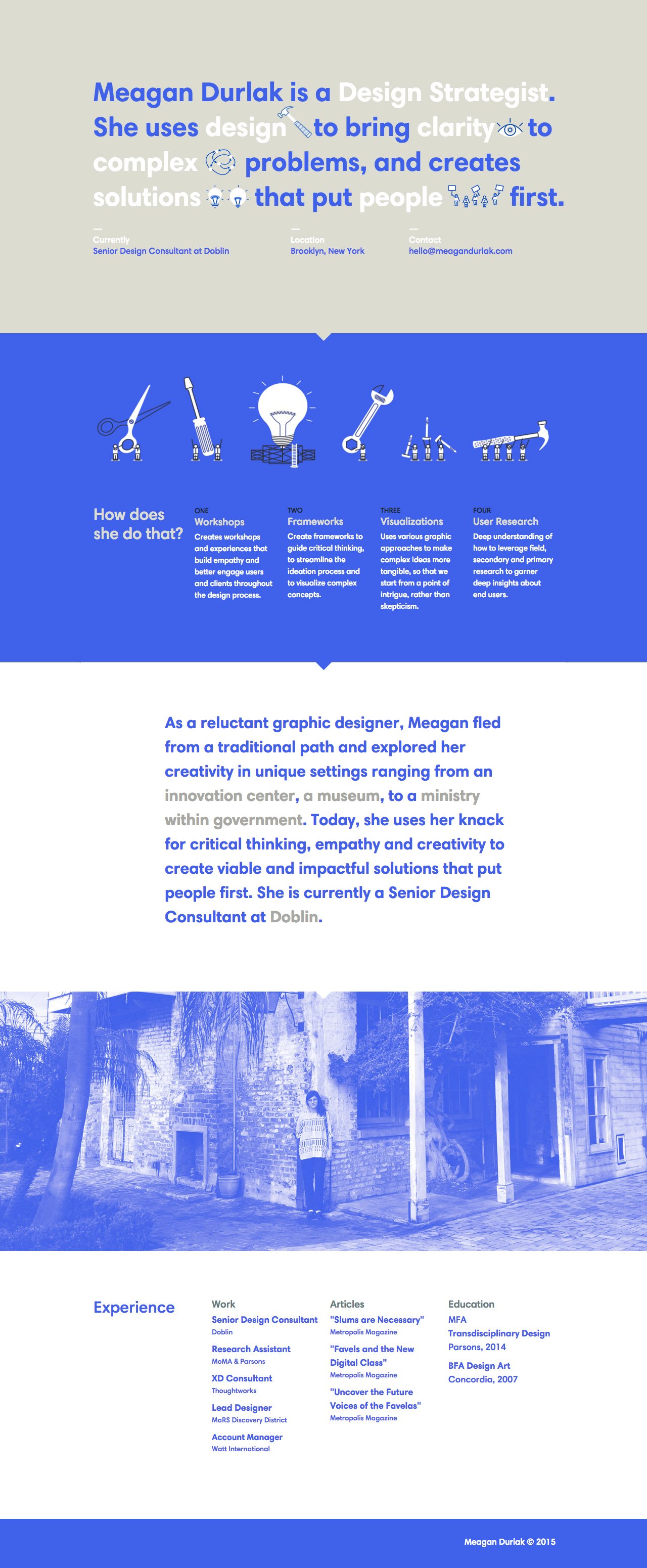 Meagan Durlak Website Screenshot