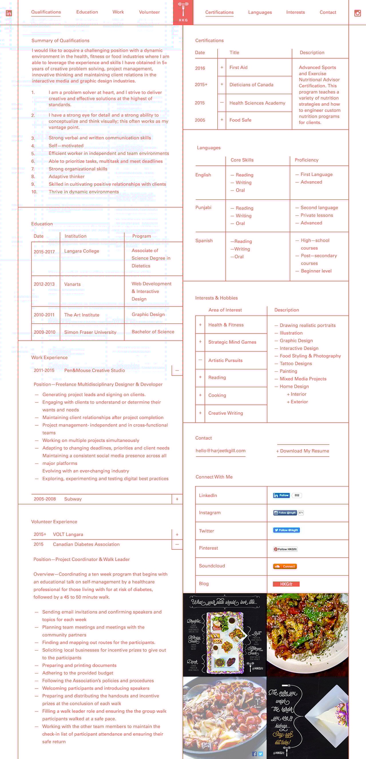 Harjeet K. Gill Website Screenshot