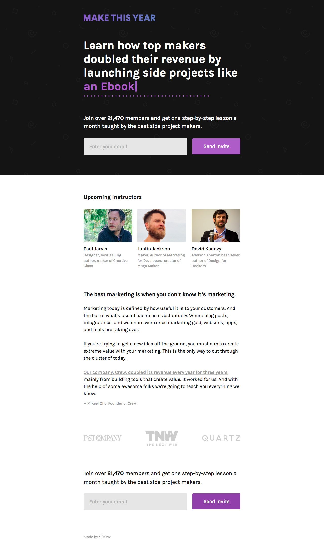 Make This Year Website Screenshot