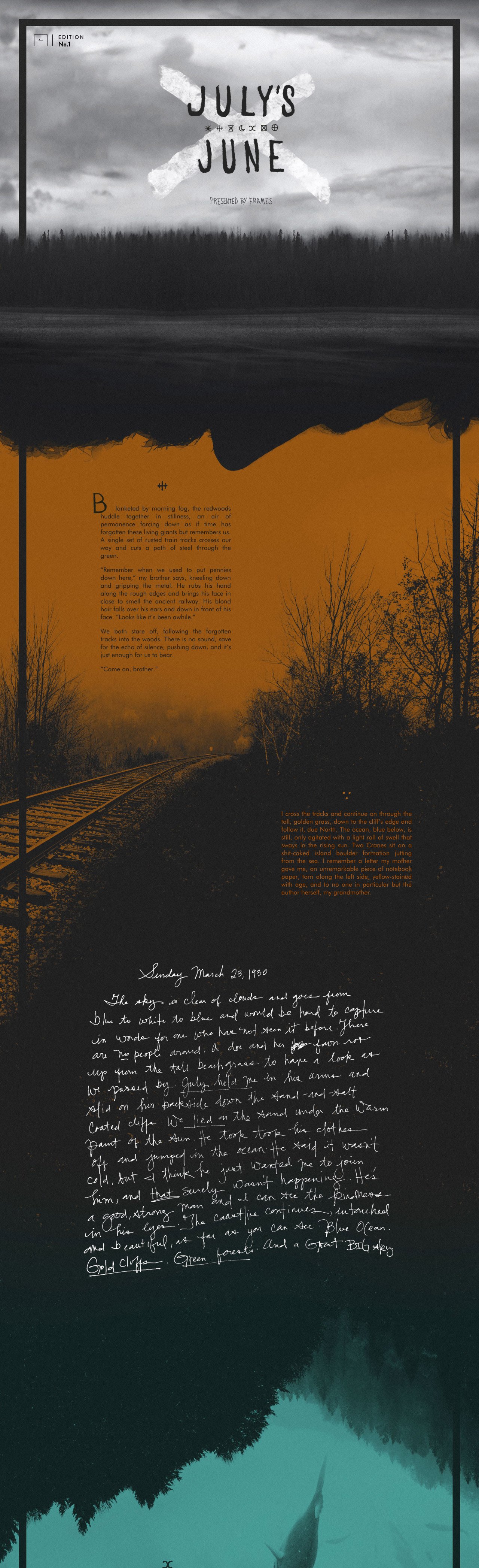 July’s June Website Screenshot