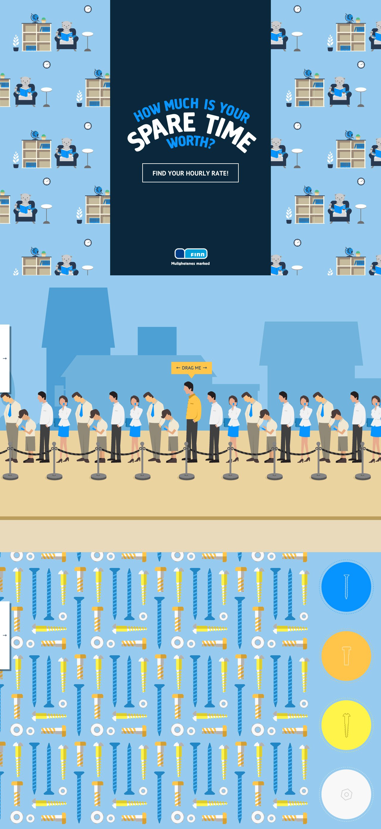 How much is your spare time worth? Website Screenshot