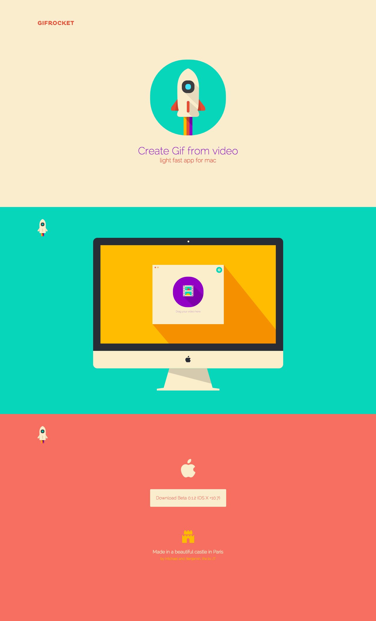 Gifrocket Website Screenshot