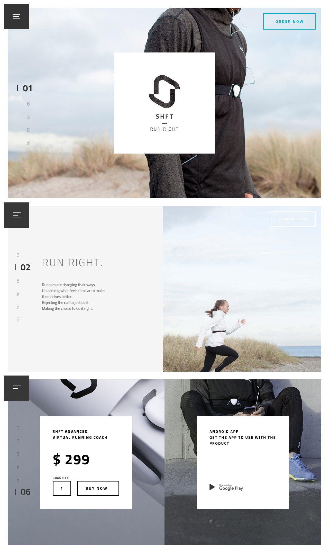 SHFT Website Screenshot