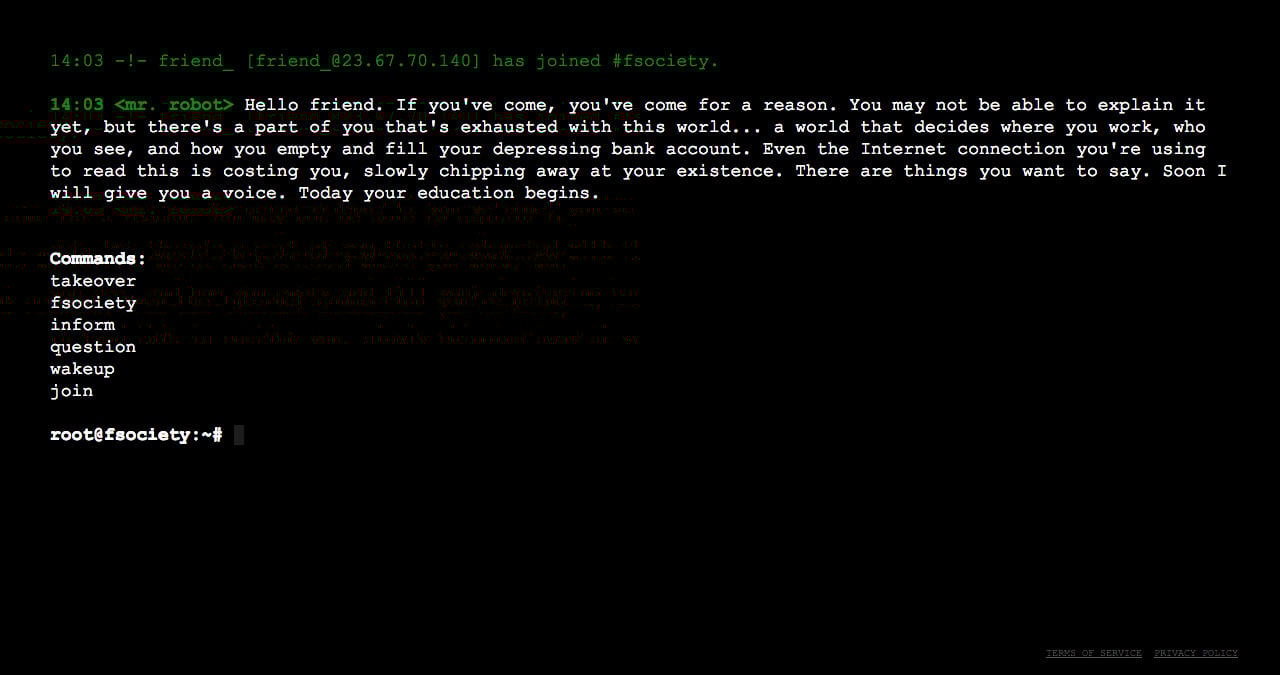 whoismrrobot.com Website Screenshot