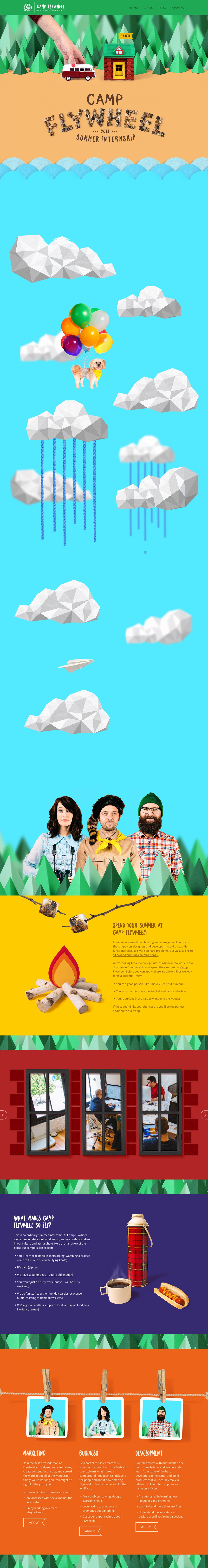 Camp Flywheel Website Screenshot