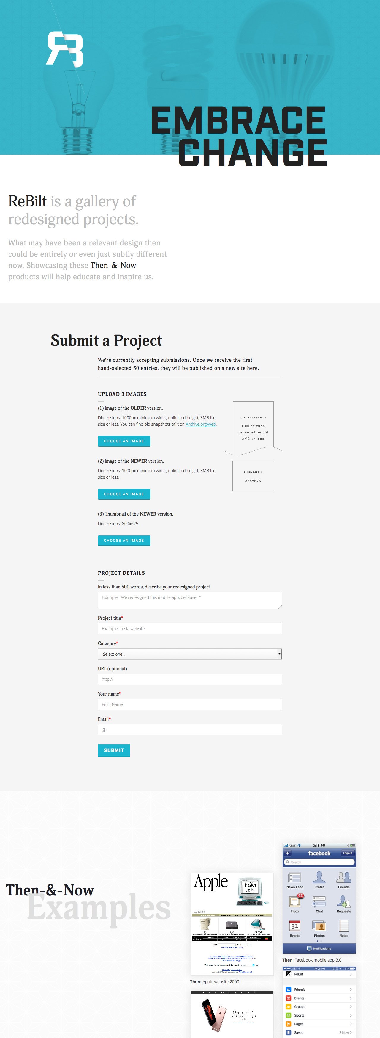 ReBilt Website Screenshot