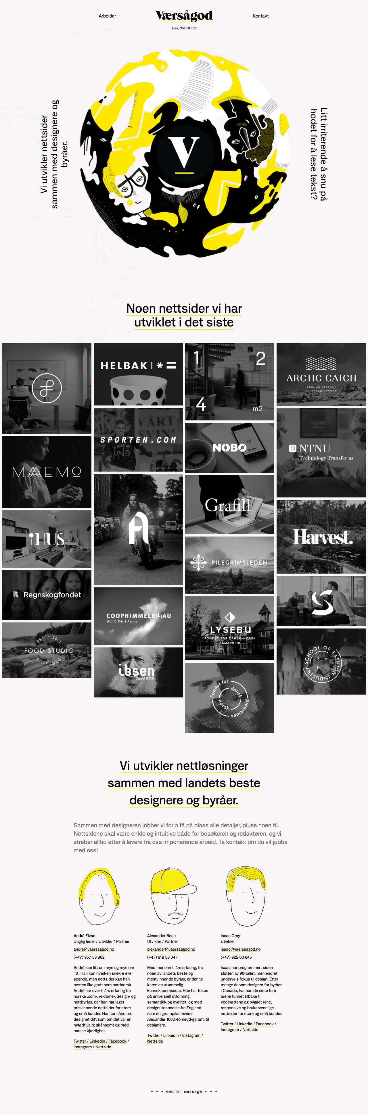 Værsågod Website Screenshot