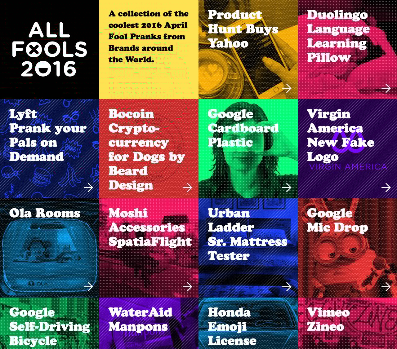 All Fools Website Screenshot