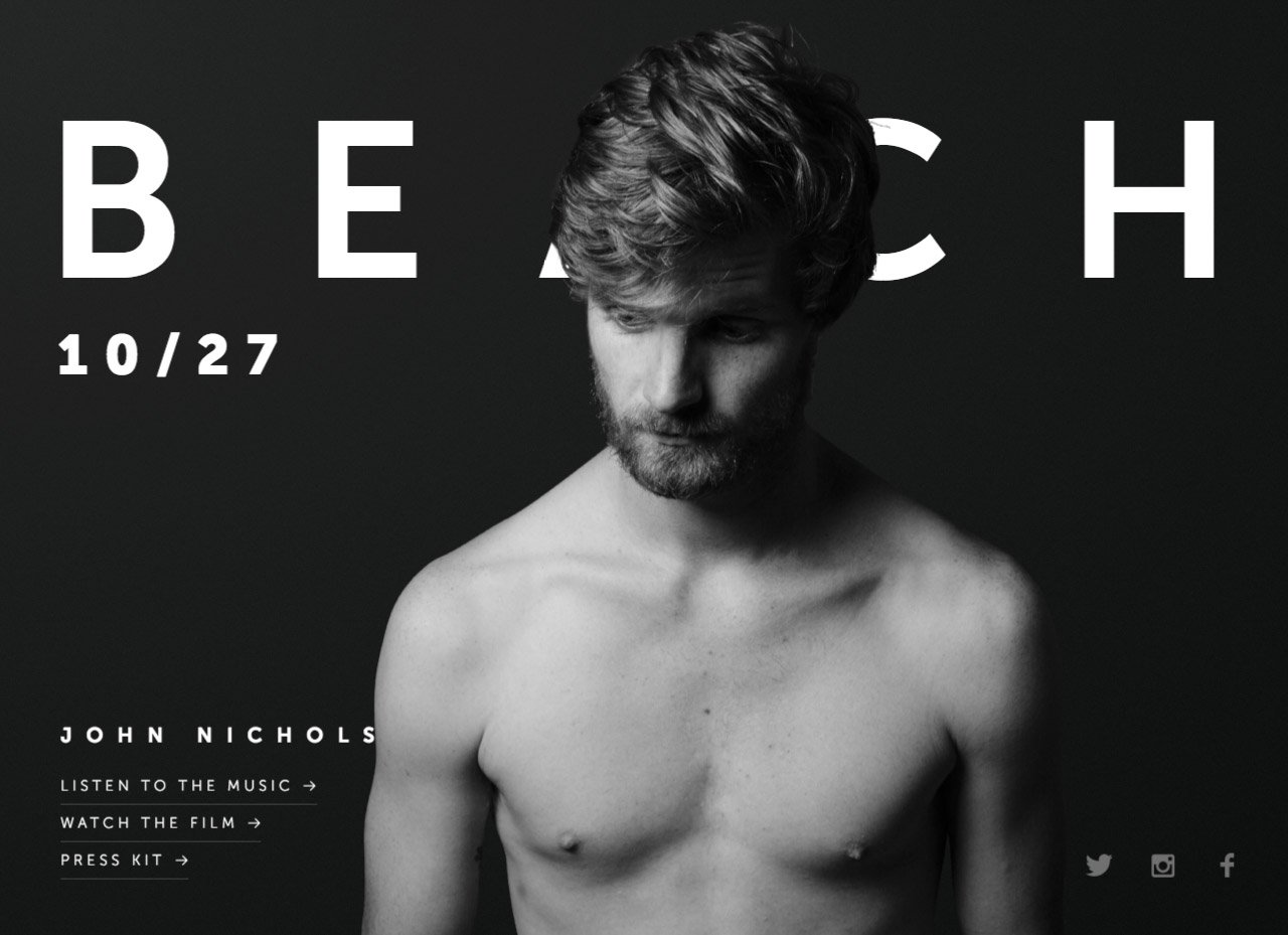 John Nichols Website Screenshot