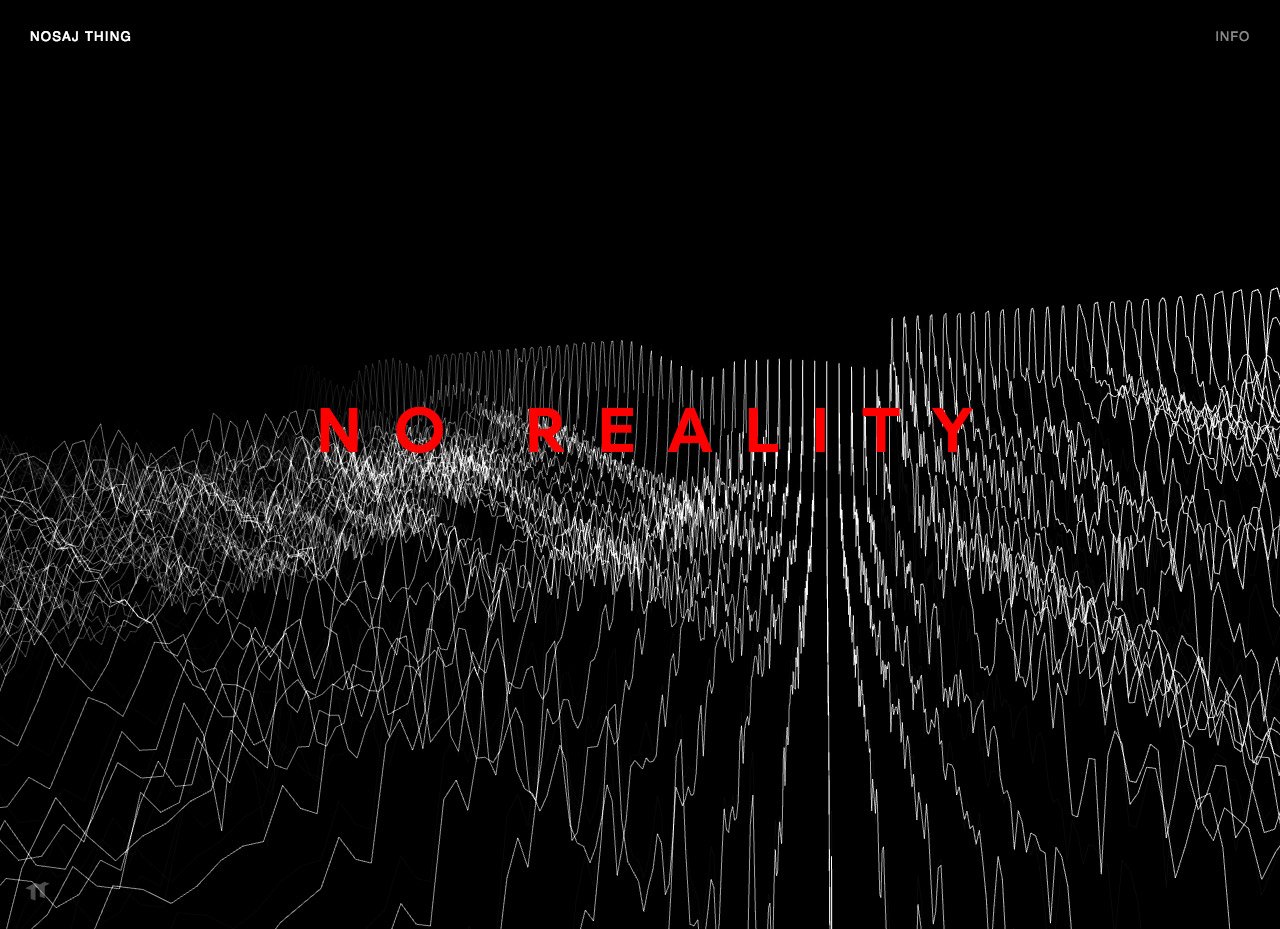 Nosaj Thing Website Screenshot